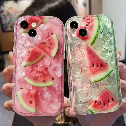 Summer Ice Watermelon Casing For Xiaomi 15T POCO X8 Pro Ultra Max M7 F7 X7 Pro M6 X6 F4 NFC X5 F6 PR