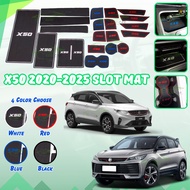 Car Proton X50 2020-2025 Slot Mat Proton Tank X-50 Anti slip Interior Storage car accessories rubber