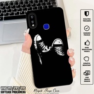 Softcase VIVO Y91 Y93 Y95hp - Case VIVO Y91 Y93 Y95 BLCK Motif - Casing hp - VIVO Y91 Silicone - VIV