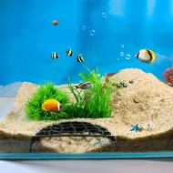 Underground Semi-circular Mesh Fish Tunnel Cave Aquarium Fish Tank Decorate Cave