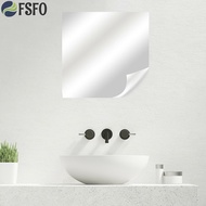 【FSFO】0.5*2M Mirror Wall Sticker Self Adhesive Mirror Sheets DIY Home Decor Removable