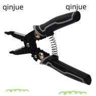 QINJUE Wire Stripper, High Carbon Steel 9-in-1 Crimping Tool, Professional Black Cable Tools Electricians
