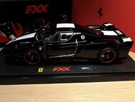 Hot Wheels 1/18 Elite Fine Edition Ferrari Enzo FXX Black King Kong/Flag Edition Rare