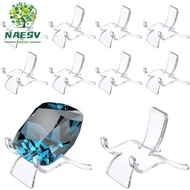 NAESV Display Holder Geodes Agate Specimen Acrylic Coral Easel
