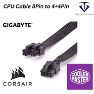 ETS CPU Cable 8Pin to 4+4 Motherboard Corsair Cooler Master EPS 8Pin Male to 4+4Pin Cable