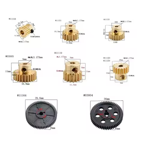 HSP 11164 reduction gear 64T HSP 03004 /58T/17T/18T/21T/23T/26T motor gear 0.6 mode