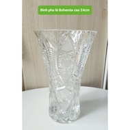 Bohemi.a Premium Czechoslovakian Crystal 24cm Vase Super Beautiful