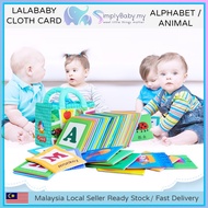 SIMPLYBABY LaLaBaby Cloth Book Flashcard ABC Alphabet or Animals Washable Early Education English to