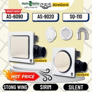 AireGard AS6090 9020 SQ110 8" 10" inch Ceiling Air Ventilation Exhaust Fan Silent Quiet Kipas Exzos 