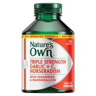 Nature's Own Triple Strength Garlic + C, Horseradish 150 Tablets