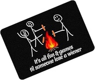 Funny Welcome Doormats It's All Fun and Games Doormat Funny Non-Slip Welcome Mats House Warming Gift