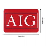 New Style AIG Logo (3) Bathroom Flannel Floor Mat Toilet Toilet Anti-slip Foot Mat Coffee Table Door