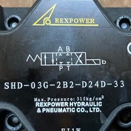 Rexpower Solenoid Operated Directional Valves SHD-03G-2B2-D24D-33 DC24