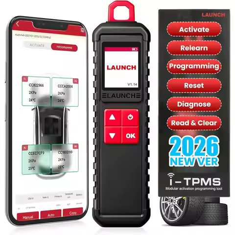 2026 Launch X431 i-TPMS Tire Pressure Detector Tool,Relearn,Reset and Coding TPMS sensors,Work with 