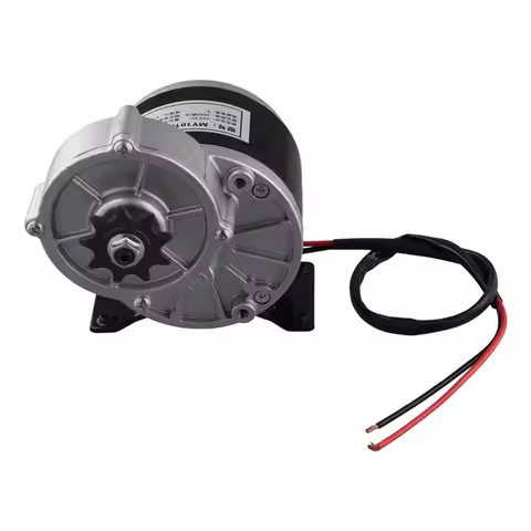 MY1016Z 24V 250W Brushed DC Electric Motor Gear Reduction Reducer With 9 Tooth Sprocket E-Bike Scoot