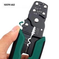 [Shiwaki] Multifunctional Wire Crimping Tool Portable Wire Cutting Crimping Pliers for