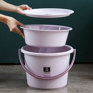Bucket Basin Set Household Bucket Dormitory/Pail With Cover
