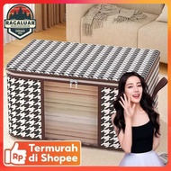 Wovy Folding Clothes Storage Box Visual Storage Bag Dust Proof 75L - W30