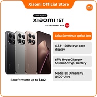 Xiaomi 15T Smartphone | 12GB+256GB/512GB, Leica Summitux optical lens, 6.83" 120Hz eye-care display,