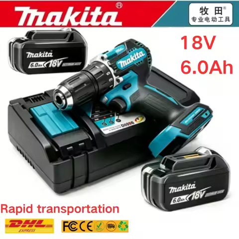 Original Makita 18V 5Ah 6Ah 9Ah Battery BL1860 DDF487 BL1830B BL1850B BL1850 BL1840 BL1815Battery Po