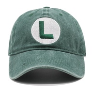 Mario Embroidered Letter Sun Hat Men Women Baseball Cap Mario Brothers Cap CWS9