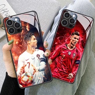 TS-17 Ronaldo CR7 HD Glass Casing for iphone 15 14 Plus Pro Max