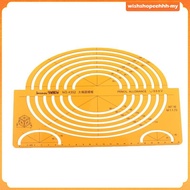 [WishshopeehhhMY] Isometric Ellipse Master Template Technical Drawing Stair Stencil Yellow 4352