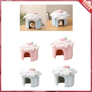 [Lszzx] Guinea Pig Hideout, Hamster House, Cartoon Cute Lovely Warm Cave for Hamster