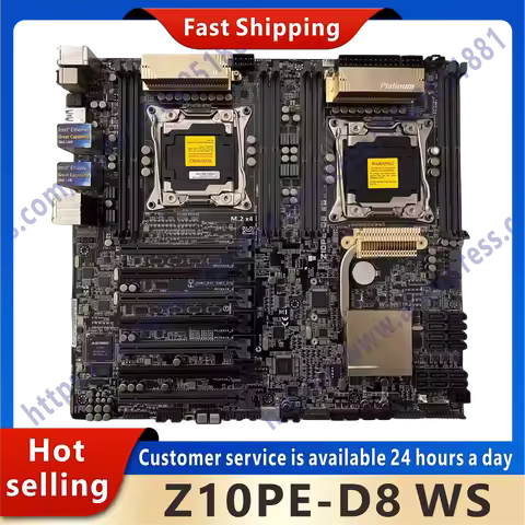Used Z10PE-D8 WS original C612 server workstation slot LGA 2011 V3 DDR4 X99 motherboard