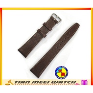 [Tianmei Watch Store Direct Sales] -Dark Coffee Genuine Leather Strap-Coffee 18mm Suitable For CASIO