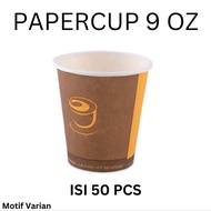 Brown PaperCup 9 oZ (50 Pcs), Paper Coffee Cup, Brown Paper Cup 9oZ