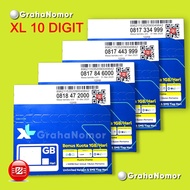 Perdana Nomor Cantik XL 10 Digit 0817 0818 0819  - Kartu Prabayar