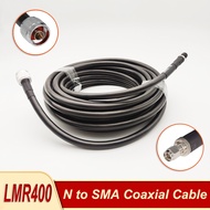 LMR400 Coaxial Cable SMA Male to N Male Extension RF Coax Cable 50ohm