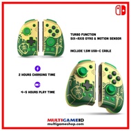 Switch Joycon Zelda TOTK Green Golden (IINE) + USB-C Cable