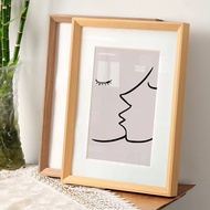 【Customizable Size】A3 A4 Wooden Photo Frame Large Size Picture Frame Wall Decoration Accessories  【W