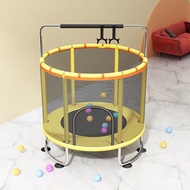 Trampoline Household Children's Indoor Family with Fence Small Trampoline Bounce Bed Outdoor Fitness Rub Name