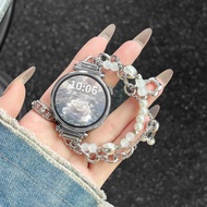 Pearl Flower Shape Retractable Metal Chain Type Suitable for Huawei gt5Pro/gt4/gt3 Watch watch4pro P
