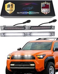 OKLSG Front Bumper LED Grill Lights for 2025 2026 Toyota 4Runner SR5 Raptor Marker Lights Bars 6th G