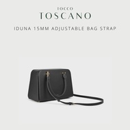 ToccoToscano | IDUNA 15MM ADJUSTABLE BAG STRAP สายหนังกระเป๋า (Cream Cobalt Forest Taupe Black Wine)