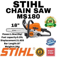 (100%ORIGINAL) MS180 STIHL CHAIN SAW 18" chainsaw 链锯