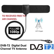 Indoor DVB T2 SLIM Digital TV Antenna Universal Indoor DVB-T2 Digital Amplifier Aerial 1080P HD TV Antenna