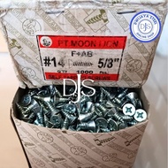 1BOX TAPPING FAB 14X5/8" LION WHITE TAPPING SCREW fh (+) F+AB SCREW 14X5/8" FLAT HEAD 1.5CM