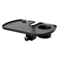 Utility Shelf Microphone Stand Tray Multifunctional Rack with Cup Holder for Music Stand Sound Card