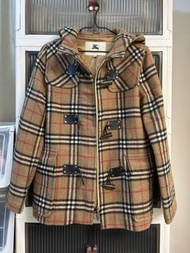 Burberry 經典格紋牛角扣外套（絕版