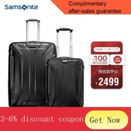 YQ46 Samsonite/Samsonite Trolley Case Unisex Luggage Aircraft Wheel Suitcase Fashionable and LightTS7*09003Black20+28Inc