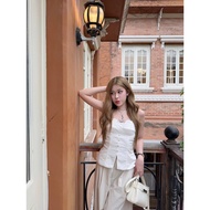 Slim Form Lace Two-Piece Shirt - TRYSHI TOP - GOÛT DE JUN