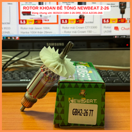 Rotor NEWBEAT cho khoan BOSCH GBH 2-26 DRE DCA AZC05-26B 220V - Tặng chổi than