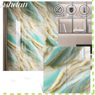 HSHELAA Wall Stickers, PVC Waterproof Marble Tiles,  30x60cm Self Adhesive Floor Tile Sticker Kitche