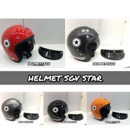 FAST SHIPPING🔥 HELMET SGV STAR DOUBLE VISOR INNER BINTANG Y15ZR RS150 MOTORCYCLE TOPI KELEDAR