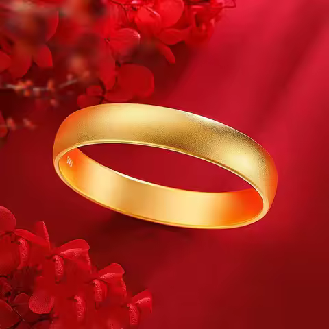 Women 12mm Tire Bangle 24K Gold AU999 - Exclusive, 12mm fit, AU999 quality guarantee